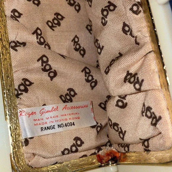 Vintage Rusty Orange velvet Coin purse. - Picture 4 of 5